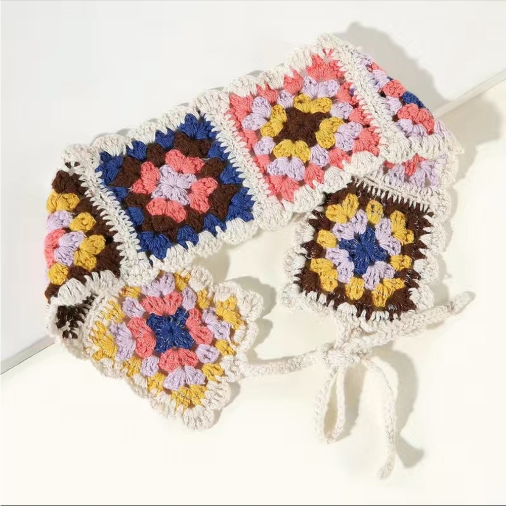 NIB Multicolored Crocheted Headband